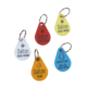 Industrial Teardrop Tag Keyring